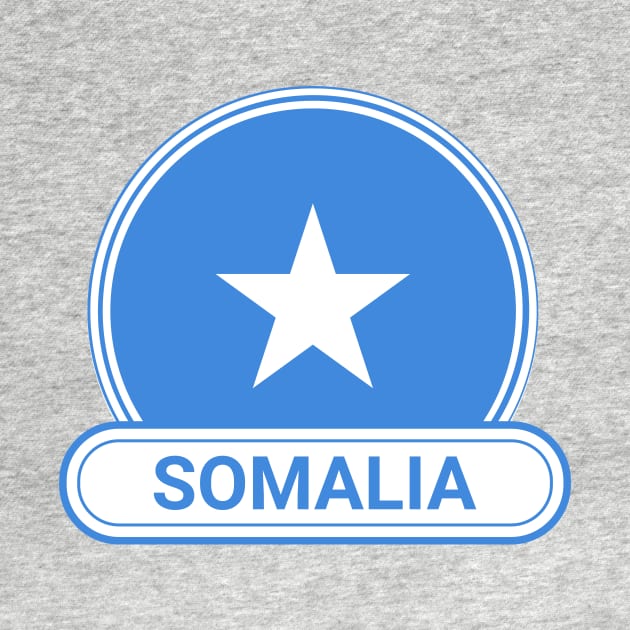 Somalia Country Badge - Somalia Flag by Yesteeyear